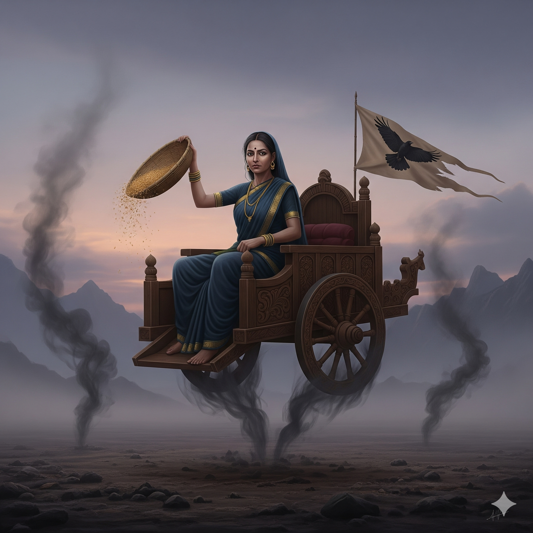 Goddess Dhūmāvatī